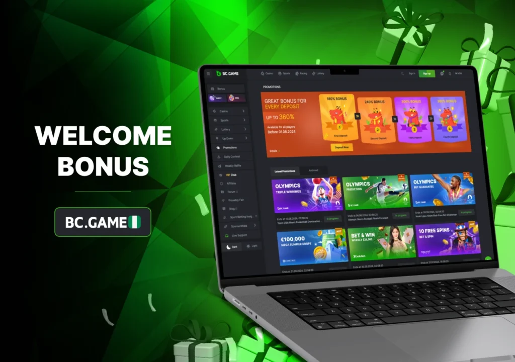 Welcome bonus for new casino users