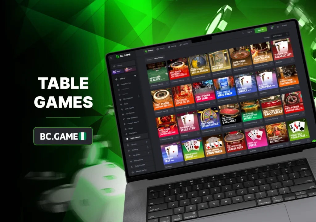 The best table games on the bookmaker's platform